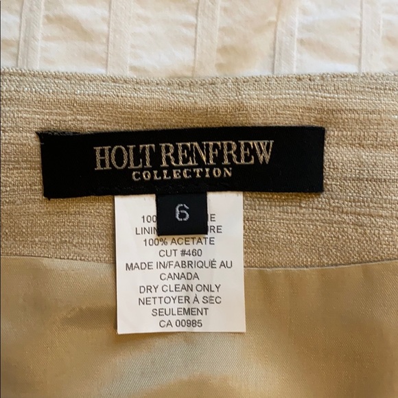 Holt Renfrew raw silk skirt - Picture 5 of 6
